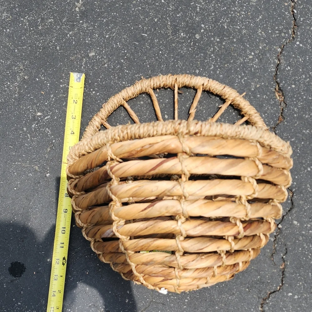 NWT Rattan Wall Pockets - Set of 2